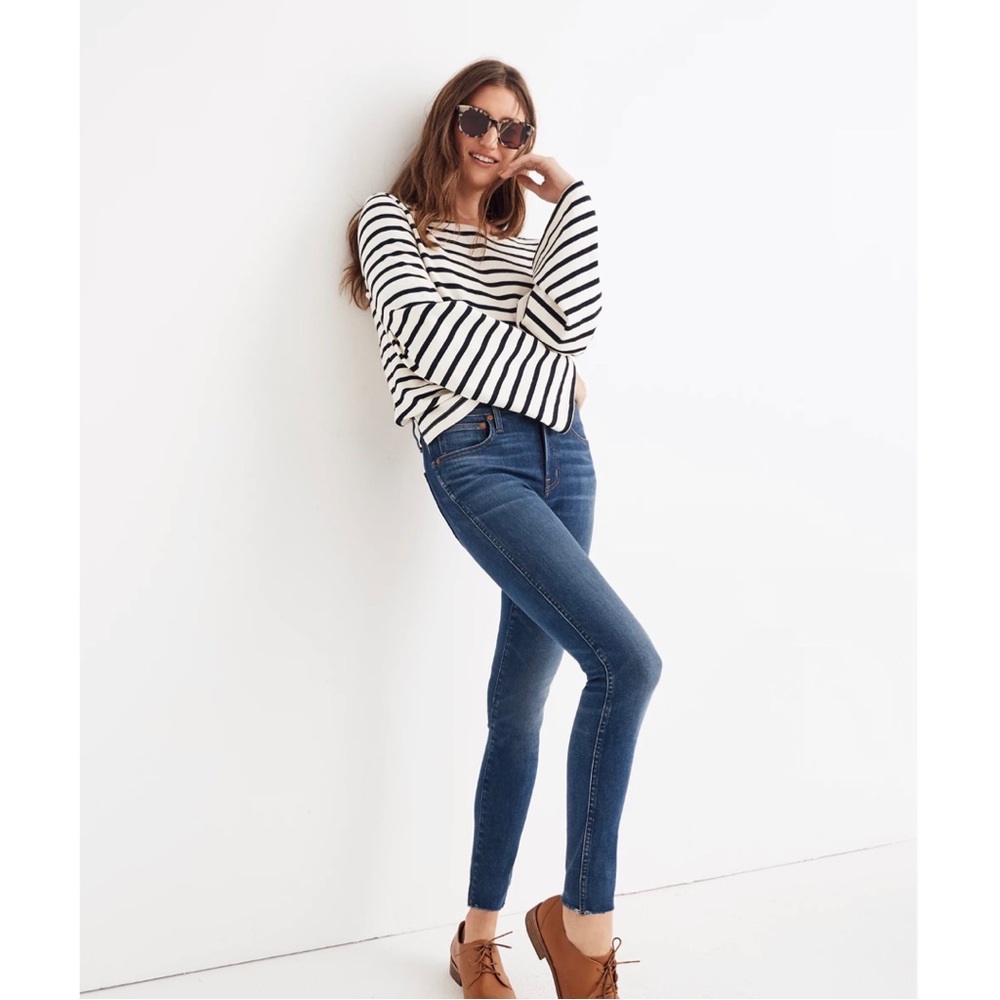 Madewell 9” high rise skinny jeans size 25 medium wash